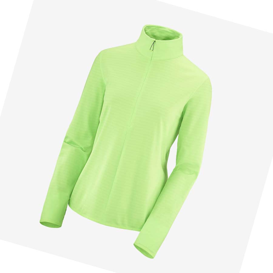 Sudadera Con Capucha Salomon ESSENTIAL LIGHTWARM Mujer Verde Menta | MX 2521VRW